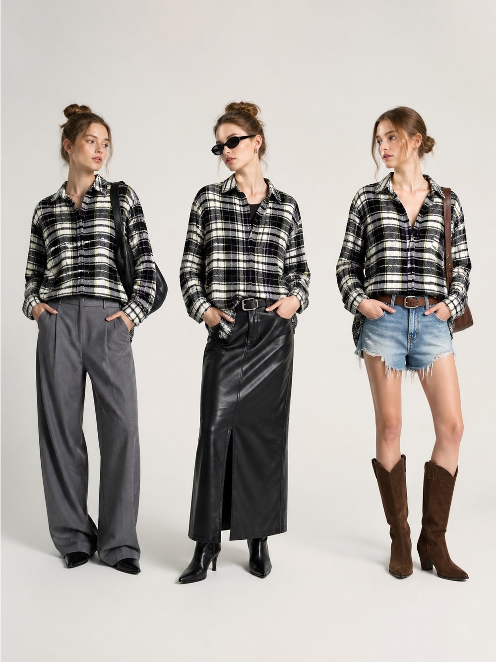 Zara Relaxed Fit Plaid Flannel Button Down 🔥 50% OFF MY ENTIRE CLOSET! 🔥